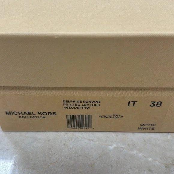 MICHAEL KORS COLLECTION DELPHINE RUNWAY PRINTED LEATHER SLIDES IN CHERRY US 8 - Picture 14 of 14